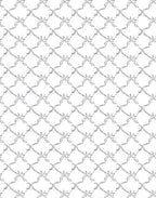 Silver Leaf Scroll Lattice Rug