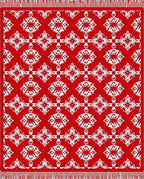 Bold Red Ornamental Medallion Rug