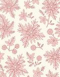 Pink Floral Arrangement On Cream Background Rug