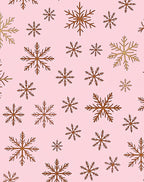 Pink Snowflake Cascade Rug