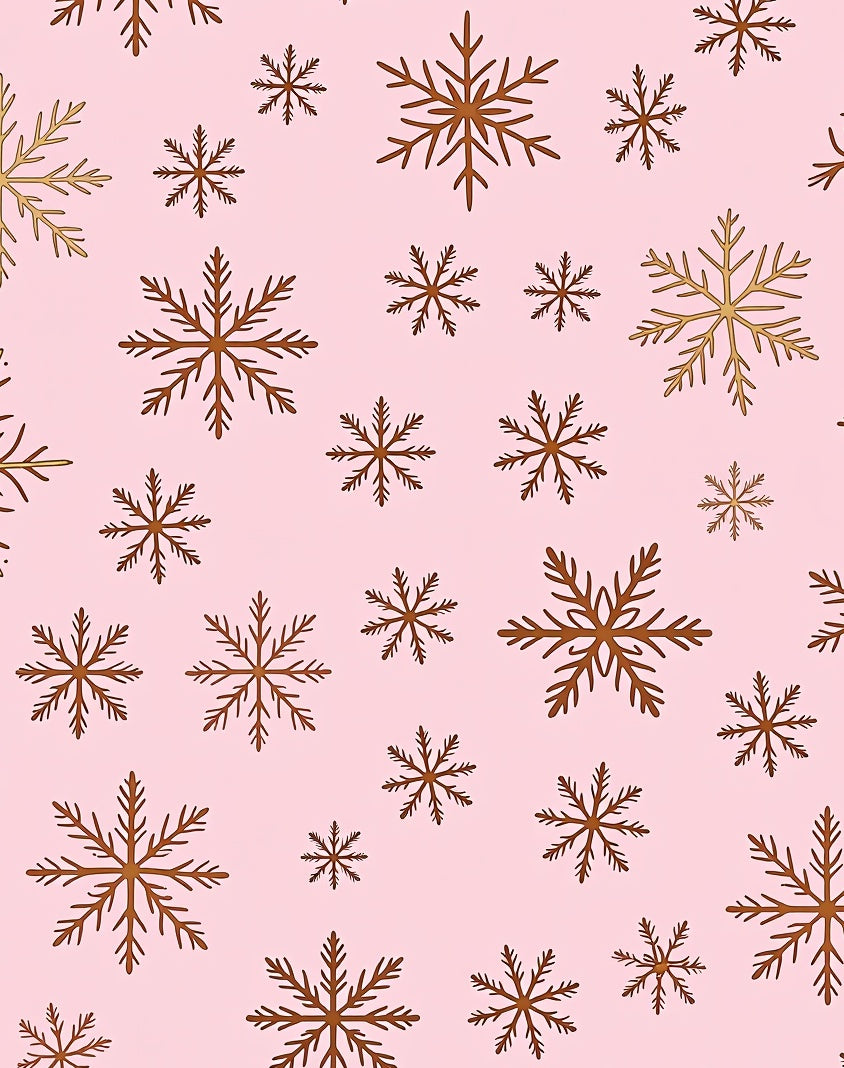 Pink Snowflake Cascade Rug