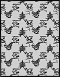 Whimsical Black And White Animal Forest Rug
