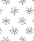 Winter Snowflake White Classic Icon Rug