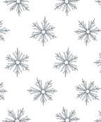 Winter Snowflake White Classic Icon Rug