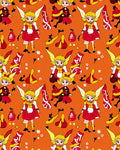 Whimsical Red Yellow Fairy Characters Rug