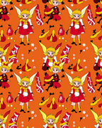 Whimsical Red Yellow Fairy Characters Rug