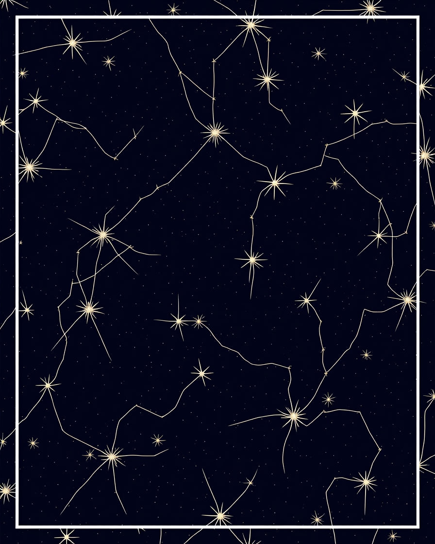 Celestial Night Sky Constellation Rug