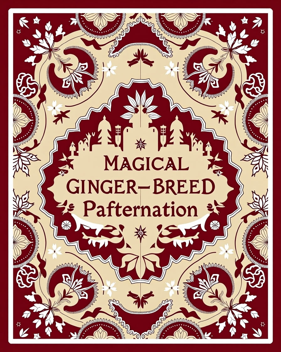 Crimson and Cream Floral Medallion Rug