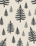 Black Pine Forest Texture Rug