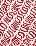 Crimson Swirl Organic Ribbon Rug