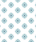 Blue Snowflake Repeat On White Rug