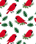 Red Cardinal Branch Repeat Rug