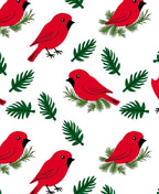 Red Cardinal Branch Repeat Rug
