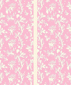 Blush Pink Floral Vine Garden Rug