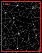 Abstract Black White Web Rug