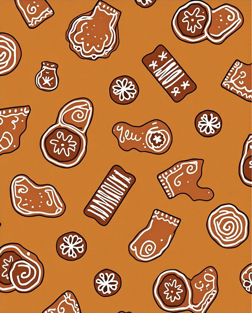 Gingerbread Cookies With White Frosting Rug