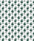 Deep Forest Green Pine Branches Rug