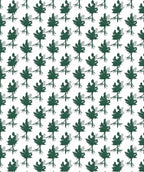 Deep Forest Green Pine Branches Rug