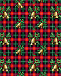 Golden Bell Festive Holly Tartan Rug
