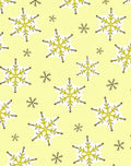 Yellow Snowflake Scatter Graphic Rug