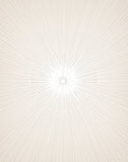 Cream Sunburst Rays Rug