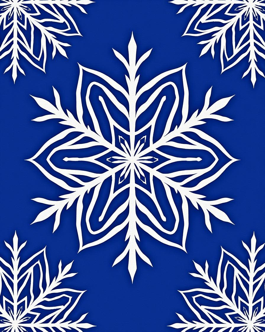Winter White Snowflake Nova Rug