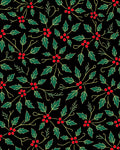 Botanical Holly Berry Scatter Red Rug