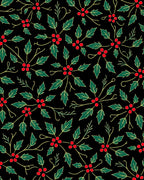 Botanical Holly Berry Scatter Red Rug