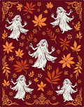 Bewitching Autumn Leaf Ghost Rug