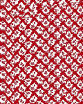 Crimson White Floral Interlocking Medallions Rug
