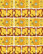 Whimsical Yellow Bee Heart Repeat Rug
