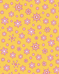 Warm Yellow Snowflake Medley Rug