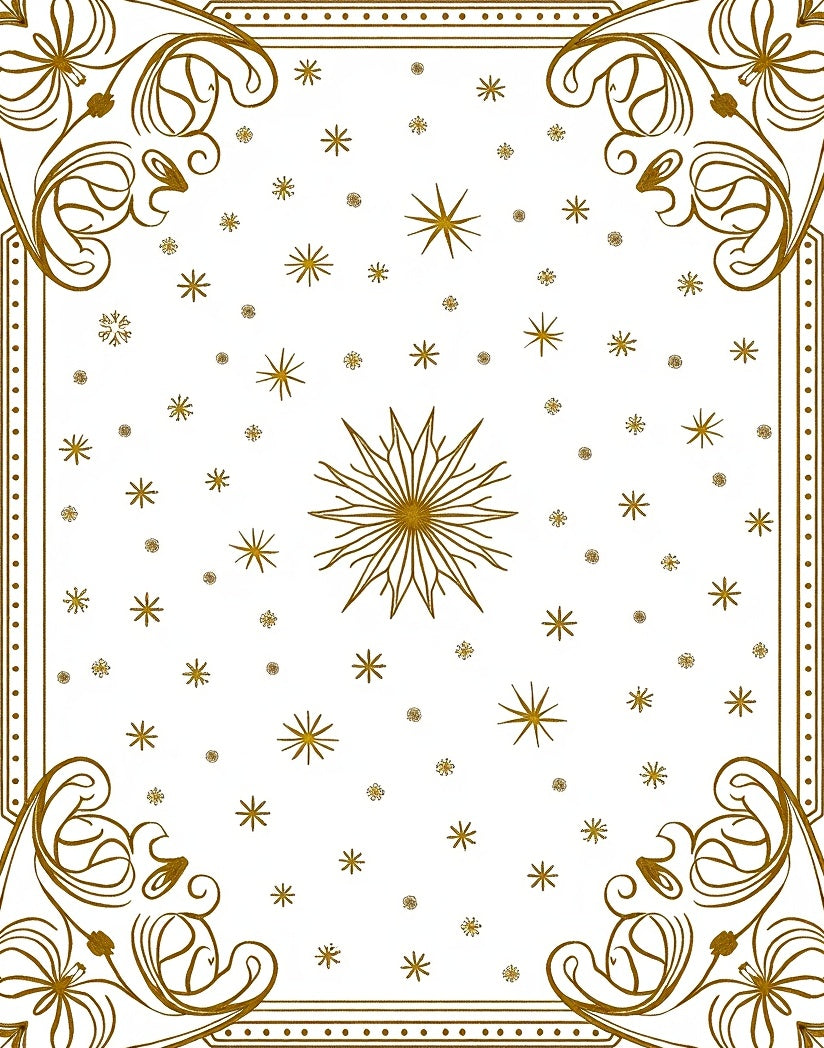 Golden Starburst Celestial Collection Rug