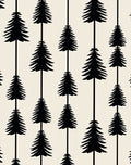 Black Pine Trees Vertical Repeat Rug