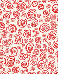 Crimson Swirl Organic Forms Rug