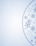 Light Blue Snowflake Medallion Rug