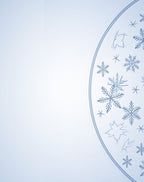 Light Blue Snowflake Medallion Rug