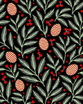 Holiday Egg Leaf Arrangement Rug