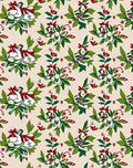 Christmas Bells Red Green Cream Rug