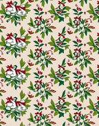 Christmas Bells Red Green Cream Rug