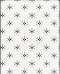 Gray Floral Snowflake Repeat Rug