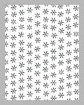 Black Snowflake White Fabric Textile Rug