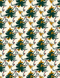 Forest Green Floral Butterfly Swirl Rug