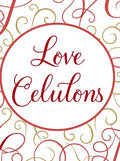 Red Gold Swirl Calligraphy Oval Rug