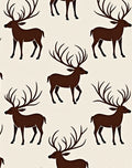 Rich Brown Stag Antler Repeat Rug