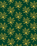 Rich Emerald Fern Laurel Garland Rug