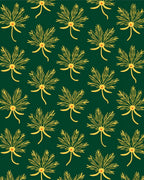 Rich Emerald Fern Laurel Garland Rug
