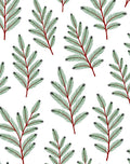 Green Pine Branch All Over Rug