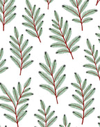 Green Pine Branch All Over Rug