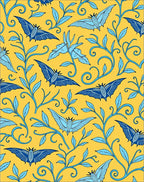 Blue Bat Vine Botanical Collection Rug